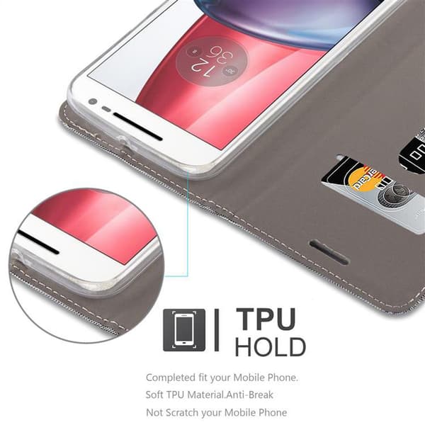 Motorola MOTO G4 / G4 PLUS Suojakotelo Suojakuori Lompakkokotelo Matkapuhelinkotelo jossa magneettisuljenta, jalusta-toiminto ja korttitasku