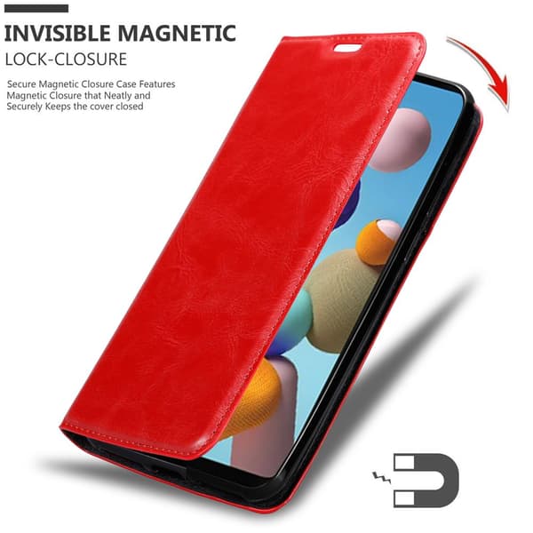 Samsung Galaxy A21s Suojakotelo Suojakuori Lompakkokotelo Matkapuhelinkotelo jossa magneettisuljenta, jalusta-toiminto ja korttitasku