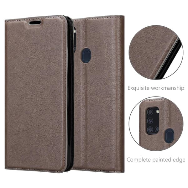 Samsung Galaxy A21s Fodral Skal Plånboksfodral Case med magnetisk stängning, ståfunktion och kortficka