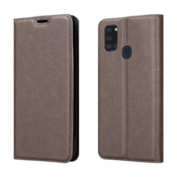 Lommebokdeksel til Samsung Galaxy A21s Deksel med magnetisk lukking, stativfunksjon og kortlomme