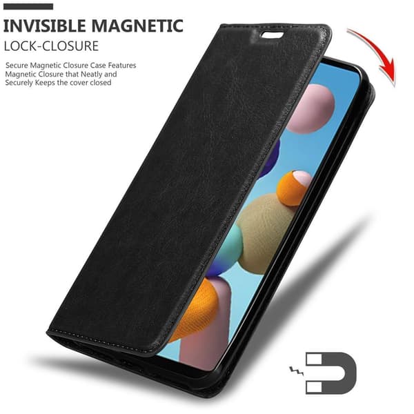 Samsung Galaxy A21s Suojakotelo Suojakuori Lompakkokotelo Matkapuhelinkotelo jossa magneettisuljenta, jalusta-toiminto ja korttitasku