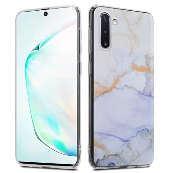Lommebokdeksel til Samsung Galaxy NOTE 10 Deksel av TPU-silikon med mosaikkmønster