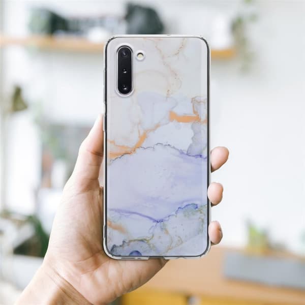 Lommebokdeksel til Samsung Galaxy NOTE 10 Deksel av TPU-silikon med mosaikkmønster
