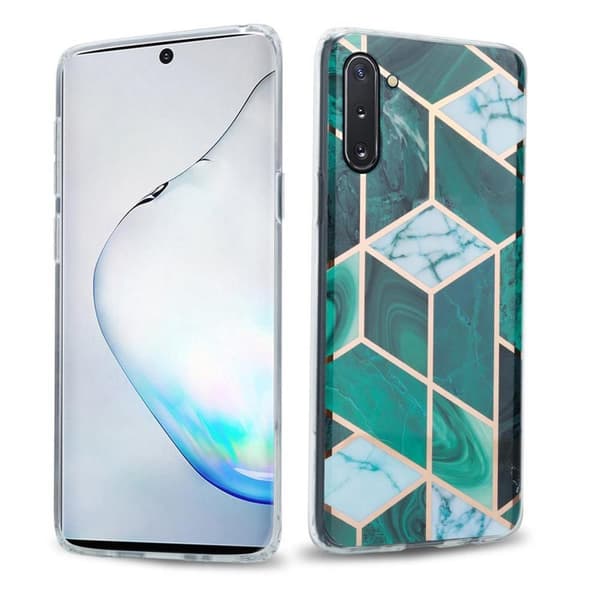 Lommebokdeksel til Samsung Galaxy NOTE 10 Deksel av TPU-silikon med mosaikkmønster