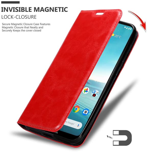 Lommebokdeksel til Nokia 3.4 Deksel med magnetisk lukking, stativfunksjon og kortlomme
