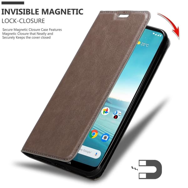 Lommebokdeksel til Nokia 3.4 Deksel med magnetisk lukking, stativfunksjon og kortlomme
