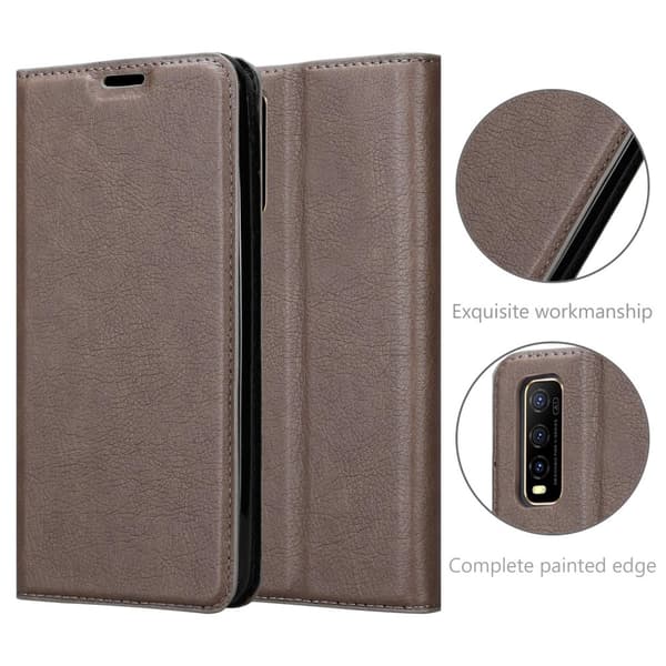 Vivo Y70 Fodral Skal Plånboksfodral Case med magnetisk stängning, ståfunktion och kortficka
