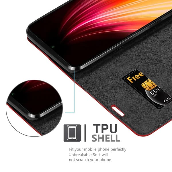 Xiaomi RedMi NOTE 8 Suojakotelo Suojakuori Lompakkokotelo Matkapuhelinkotelo jossa magneettisuljenta, jalusta-toiminto ja korttitasku