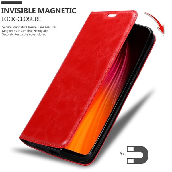 Xiaomi RedMi NOTE 8 Suojakotelo Suojakuori Lompakkokotelo Matkapuhelinkotelo jossa magneettisuljenta, jalusta-toiminto ja korttitasku