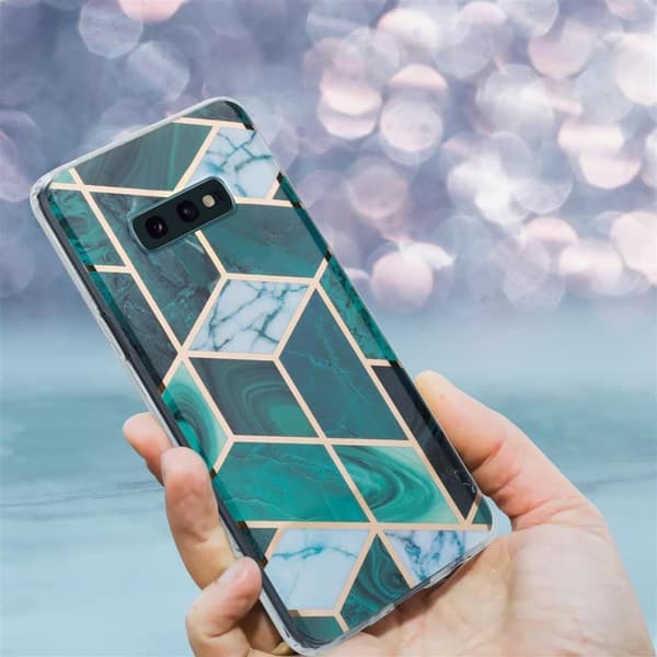 Samsung Galaxy S10 4G Suojakotelo Suojakuori valmistettu TPU silikoni kuvio mosaiikki