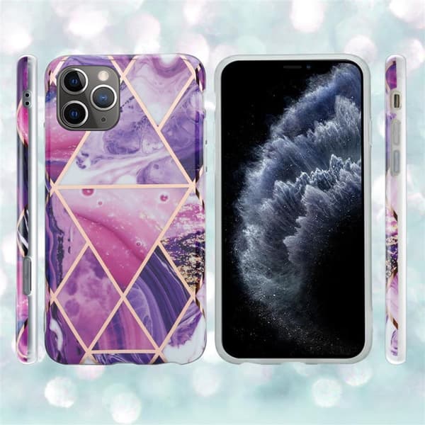 iPhone 11 PRO MAX Suojakotelo Suojakuori valmistettu TPU silikoni kuvio mosaiikki