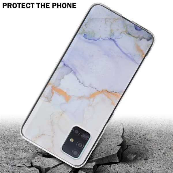 Samsung Galaxy A51 4G / M40s Suojakotelo Suojakuori valmistettu TPU silikoni kuvio mosaiikki