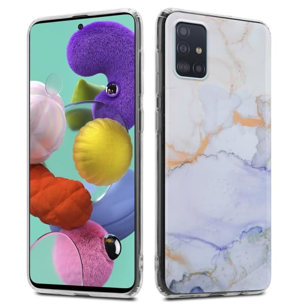 Samsung Galaxy A51 4G / M40s Suojakotelo Suojakuori valmistettu TPU silikoni kuvio mosaiikki