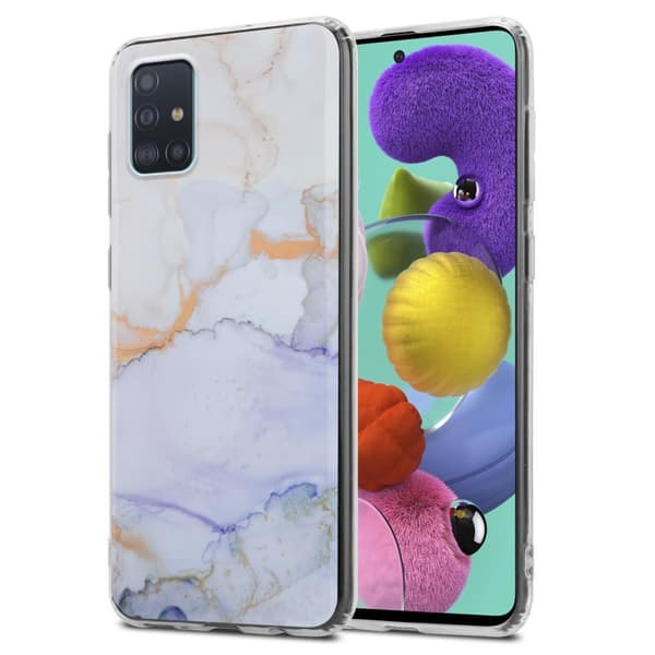 Samsung Galaxy A51 4G / M40s Suojakotelo Suojakuori valmistettu TPU silikoni kuvio mosaiikki