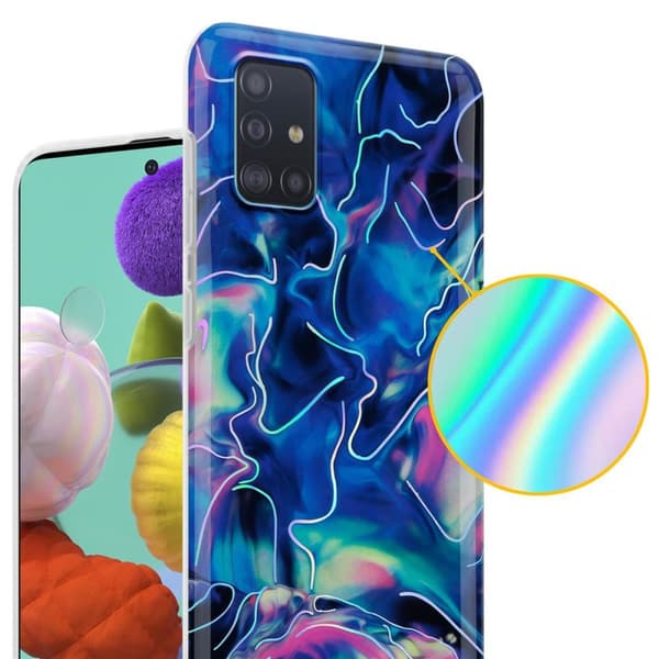Samsung Galaxy A51 4G / M40s Suojakotelo Suojakuori valmistettu TPU silikoni kuvio mosaiikki