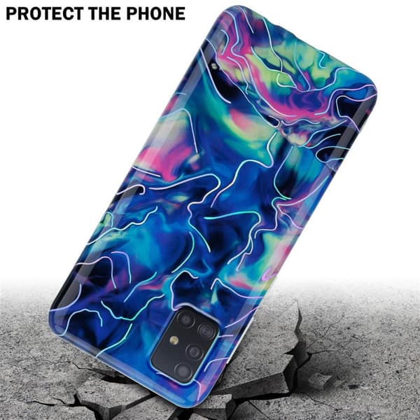 Samsung Galaxy A51 4G / M40s Suojakotelo Suojakuori valmistettu TPU silikoni kuvio mosaiikki