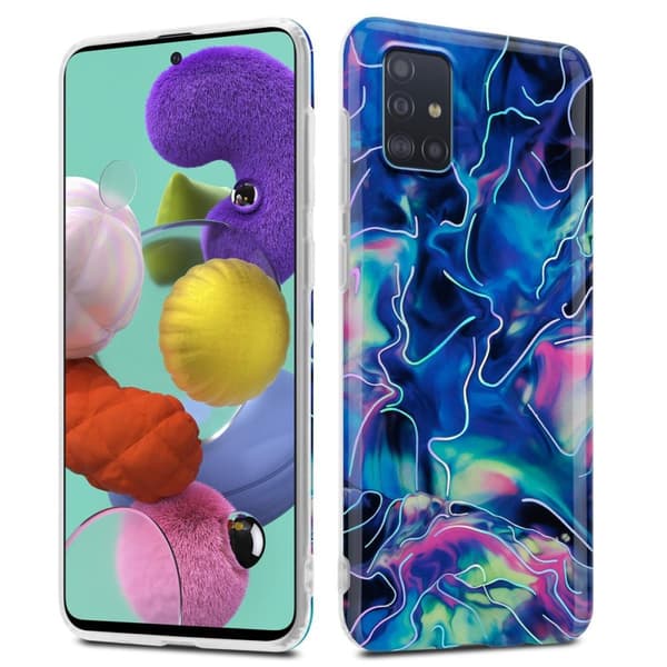 Samsung Galaxy A51 4G / M40s Suojakotelo Suojakuori valmistettu TPU silikoni kuvio mosaiikki