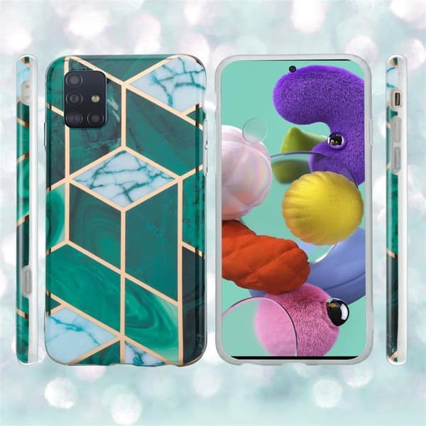 Samsung Galaxy A51 4G / M40s Suojakotelo Suojakuori valmistettu TPU silikoni kuvio mosaiikki
