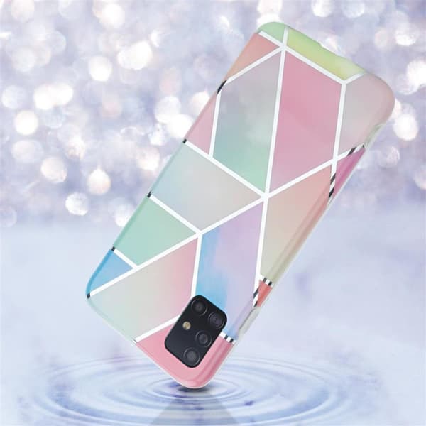 Samsung Galaxy A51 4G / M40s Suojakotelo Suojakuori valmistettu TPU silikoni kuvio mosaiikki
