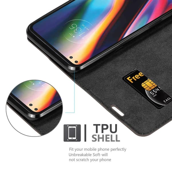 Motorola MOTO G 5G PLUS Suojakotelo Suojakuori Lompakkokotelo Matkapuhelinkotelo jossa magneettisuljenta, jalusta-toiminto ja korttitasku