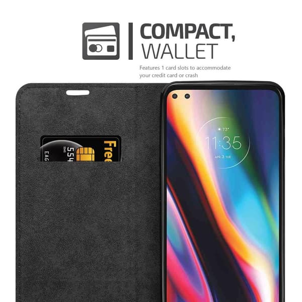 Motorola MOTO G 5G PLUS Suojakotelo Suojakuori Lompakkokotelo Matkapuhelinkotelo jossa magneettisuljenta, jalusta-toiminto ja korttitasku
