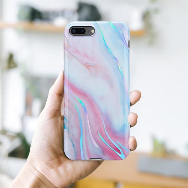iPhone 7 PLUS / 7S PLUS / 8 PLUS Skal Fodral Mobilskydd av TPU-silikon med mosaikmönster