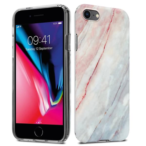 Lommebokdeksel til iPhone 7 / 7S / 8 / SE 2020 Deksel av TPU-silikon med mosaikkmønster