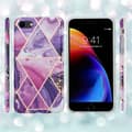 Miniatyrbilde 6 av 8: Lommebokdeksel til iPhone 7 / 7S / 8 / SE 2020 Deksel av TPU-silikon med mosaikkmønster