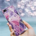 Miniatyrbilde 7 av 8: Lommebokdeksel til iPhone 7 / 7S / 8 / SE 2020 Deksel av TPU-silikon med mosaikkmønster