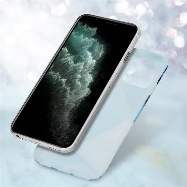 Lommebokdeksel til iPhone 12 MINI Deksel av TPU-silikon med mosaikkmønster