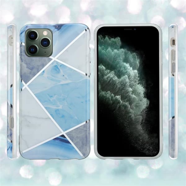 Lommebokdeksel til iPhone 12 MINI Deksel av TPU-silikon med mosaikkmønster