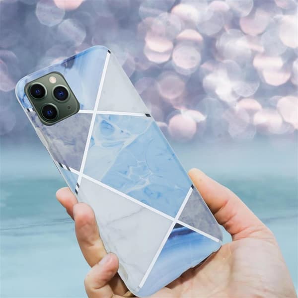 Lommebokdeksel til iPhone 12 MINI Deksel av TPU-silikon med mosaikkmønster