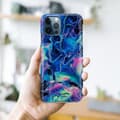 Miniatyrbilde 7 av 7: Lommebokdeksel til iPhone 12 PRO MAX Deksel av TPU-silikon med mosaikkmønster