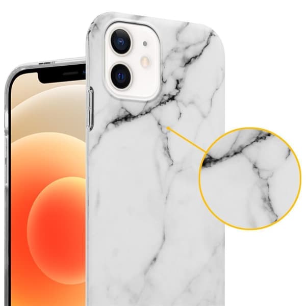 Apple iPhone 12 PRO MAX Suojakotelo Suojakuori valmistettu TPU silikoni kuvio mosaiikki