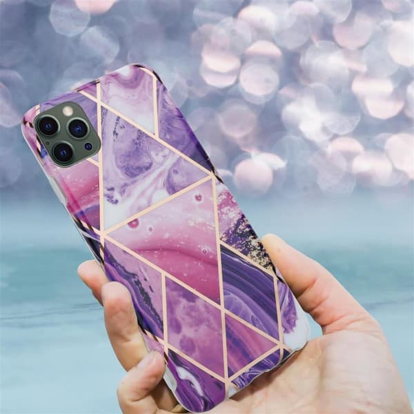 Apple iPhone 12 PRO MAX Suojakotelo Suojakuori valmistettu TPU silikoni kuvio mosaiikki