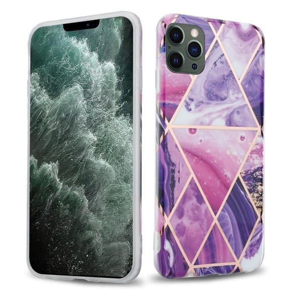 Apple iPhone 12 PRO MAX Suojakotelo Suojakuori valmistettu TPU silikoni kuvio mosaiikki