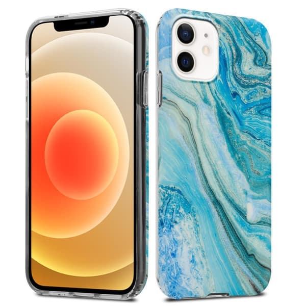 iPhone 12 / 12 PRO Skal Fodral Mobilskydd av TPU-silikon med mosaikmönster