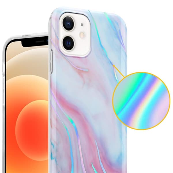 iPhone 12 / 12 PRO Skal Fodral Mobilskydd av TPU-silikon med mosaikmönster