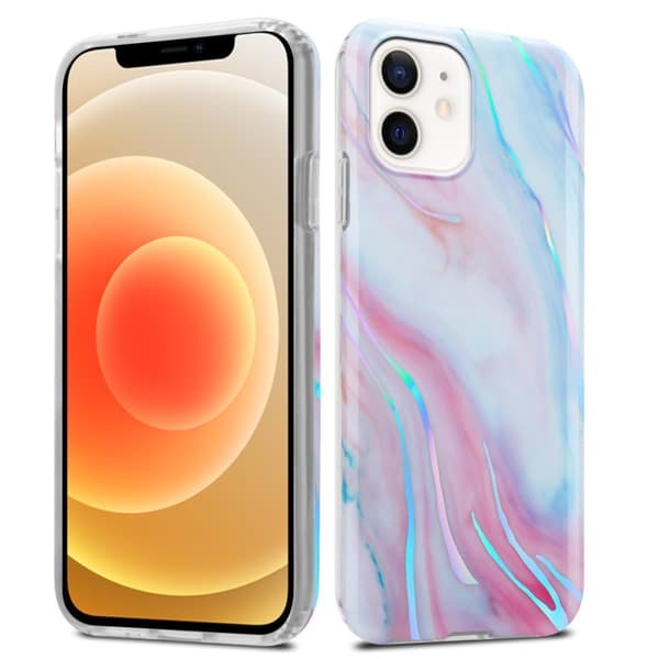 iPhone 12 / 12 PRO Skal Fodral Mobilskydd av TPU-silikon med mosaikmönster