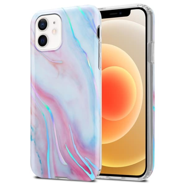 iPhone 12 / 12 PRO Skal Fodral Mobilskydd av TPU-silikon med mosaikmönster