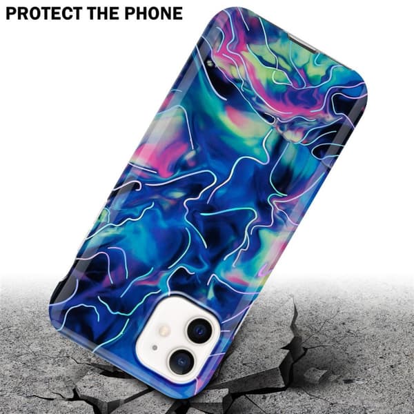 iPhone 12 / 12 PRO Skal Fodral Mobilskydd av TPU-silikon med mosaikmönster