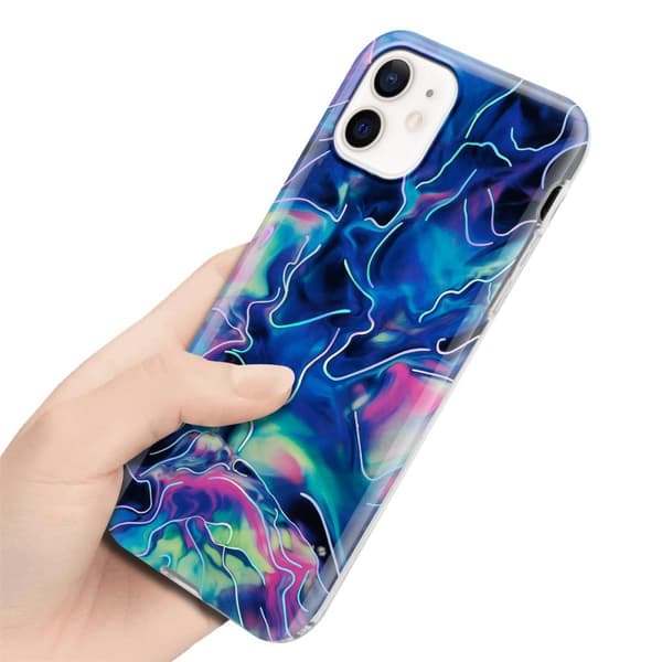 iPhone 12 / 12 PRO Skal Fodral Mobilskydd av TPU-silikon med mosaikmönster