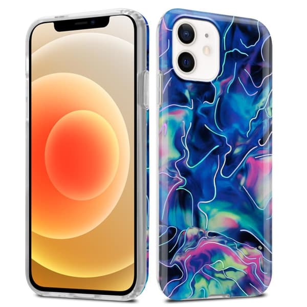 iPhone 12 / 12 PRO Skal Fodral Mobilskydd av TPU-silikon med mosaikmönster