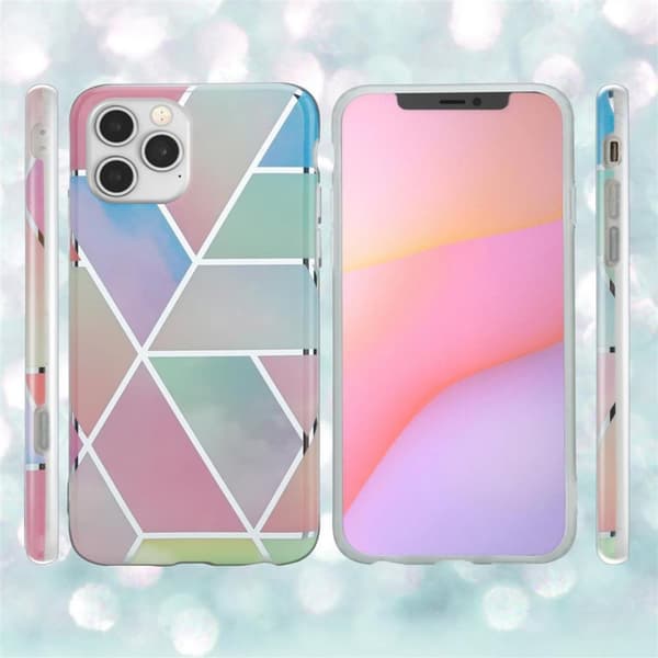 iPhone 12 / 12 PRO Skal Fodral Mobilskydd av TPU-silikon med mosaikmönster