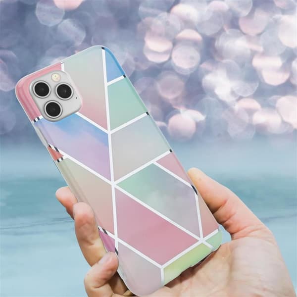 iPhone 12 / 12 PRO Skal Fodral Mobilskydd av TPU-silikon med mosaikmönster