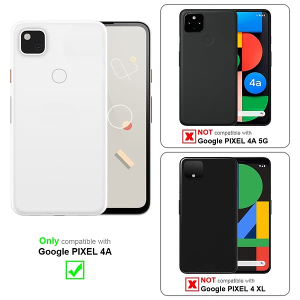 Lommebokdeksel til Google PIXEL 4A Deksel med magnetisk lukking, stativfunksjon og kortlomme