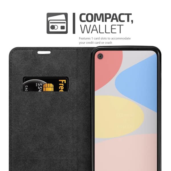 Lommebokdeksel til Google PIXEL 4A Deksel med magnetisk lukking, stativfunksjon og kortlomme