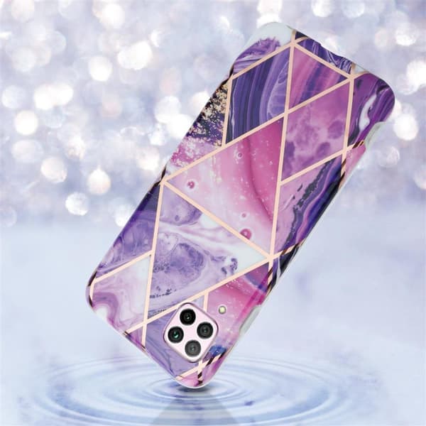 Huawei NOVA 6 SE / P40 LITE / NOVA 7i Skal Fodral Mobilskydd av TPU-silikon med mosaikmönster