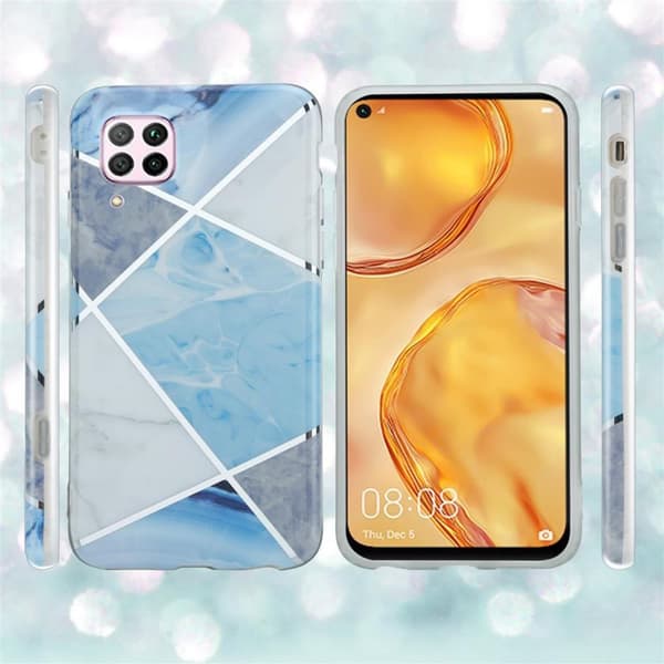 Huawei NOVA 6 SE / P40 LITE / NOVA 7i Skal Fodral Mobilskydd av TPU-silikon med mosaikmönster