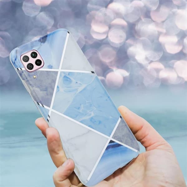 Huawei NOVA 6 SE / P40 LITE / NOVA 7i Skal Fodral Mobilskydd av TPU-silikon med mosaikmönster